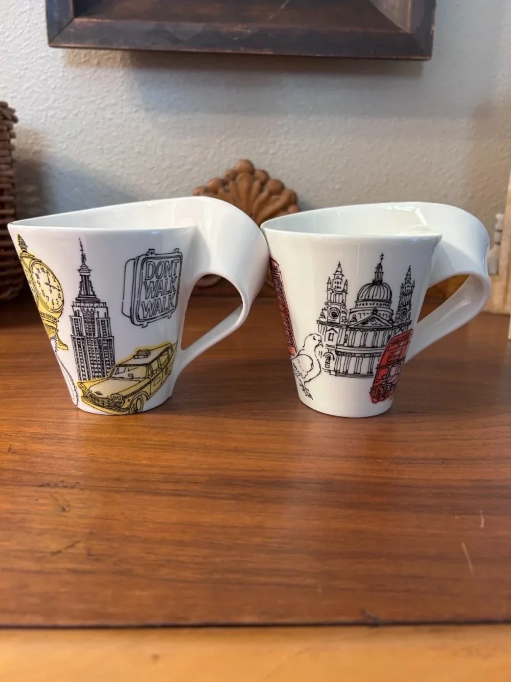 Set of Villeroy & Boch New Wave City Mugs